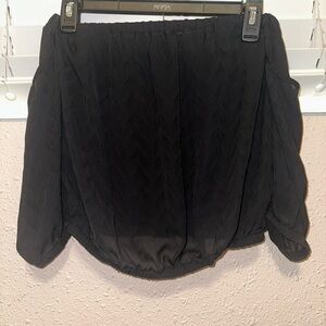 Bebe Elegant Black Crop Top Size XS